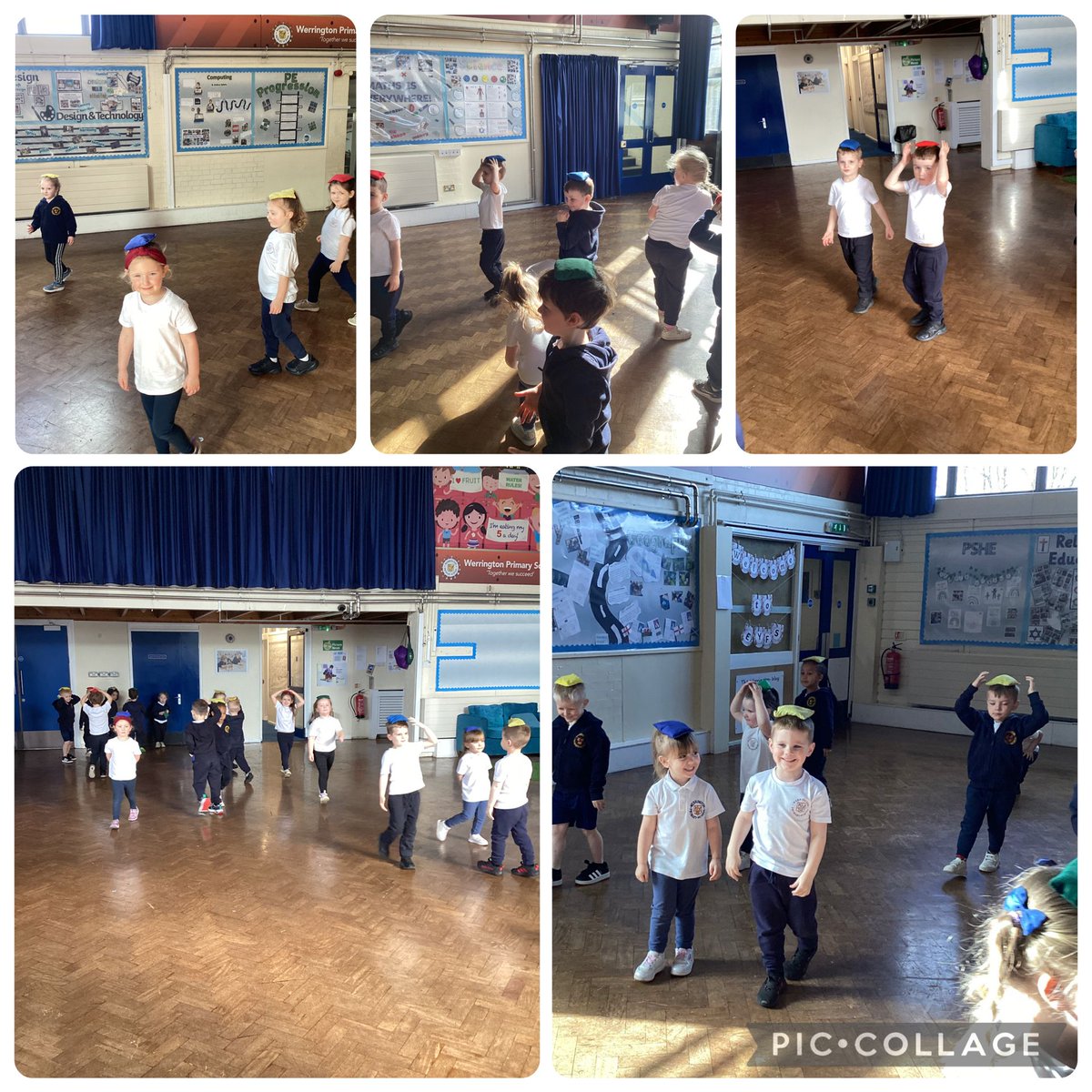 During PE this week, #WerringtonNursery been practising balancing a bean bag on their heads whilst moving around.
