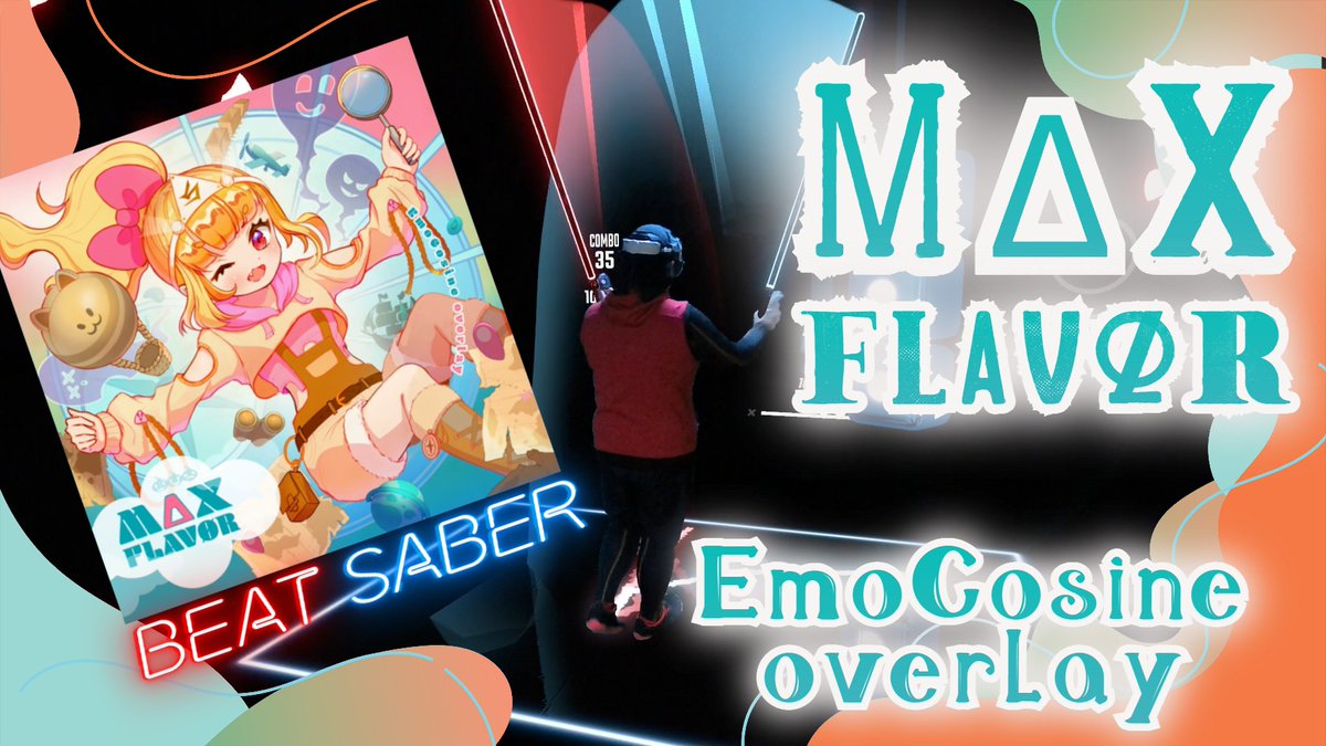 Dosanpinchannel's tweet photo. 動画UPしました‼
曲はEmoCosine overlayさんの『MΔX FLAVØR』
SDVXの人気曲です✨
自分の技量でギリギリできる物量譜面で楽しかった☺
https://t.co/QLardQzOFu

#ビートセイバー, #VR, #MΔXFLAVØR, #EmoCosine, #SDVX, #ボルテ, #alvecim, https://t.co/PeOqe3fYvP