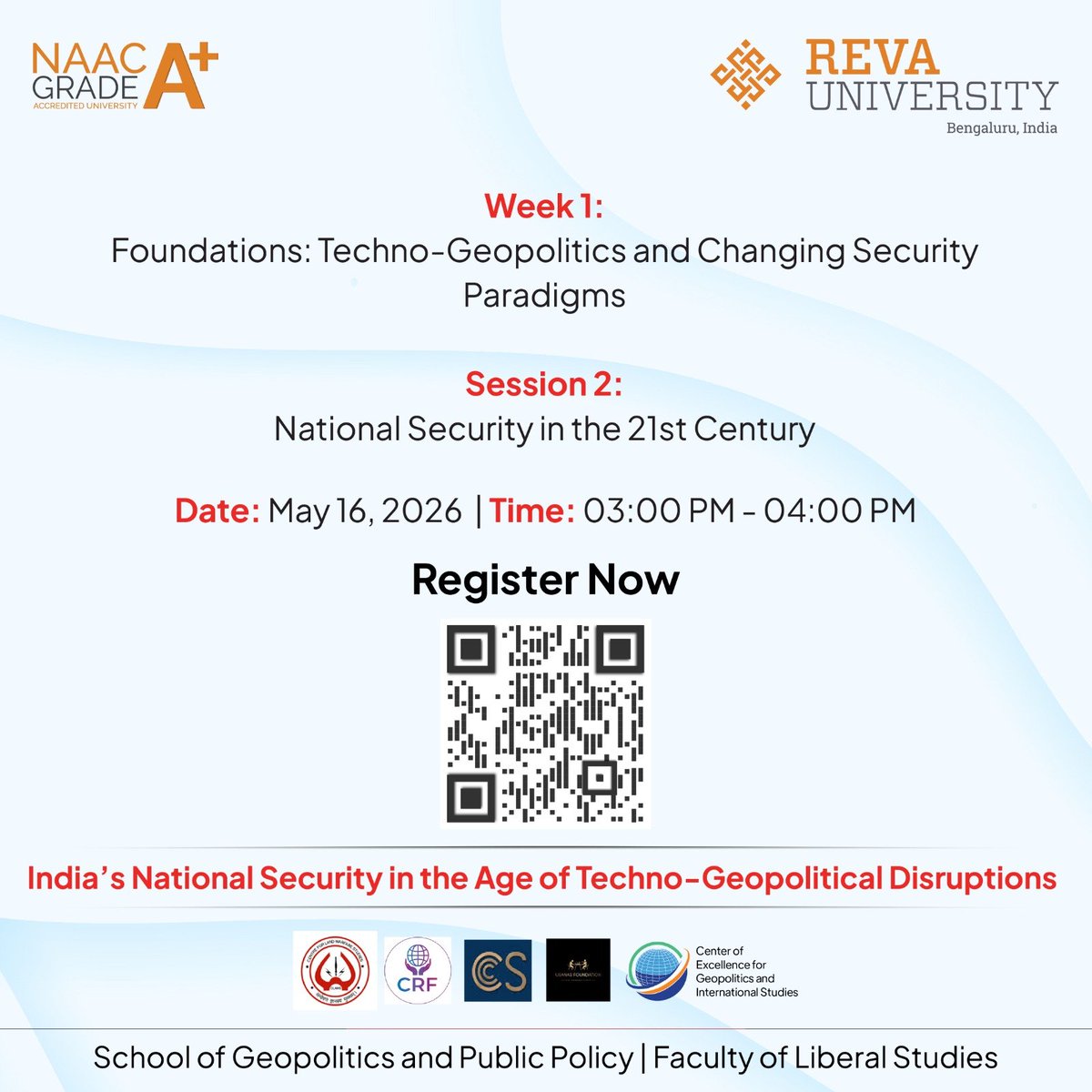 REVA_CEGIS's tweet photo. Meet our Speakers - 𝐂𝐨𝐦𝐦𝐨𝐝𝐨𝐫𝐞 𝐔𝐝𝐚𝐢 𝐑𝐚𝐨
𝐅𝐨𝐫𝐦𝐞𝐫 𝐏𝐫𝐢𝐧𝐜𝐢𝐩𝐚𝐥 𝐃𝐢𝐫𝐞𝐜𝐭𝐨𝐫, 
𝐂𝐞𝐫𝐭𝐢𝐟𝐢𝐜𝐚𝐭𝐞 𝐂𝐨𝐮𝐫𝐬𝐞: || Week - 1 ||
 "𝐅𝐨𝐮𝐧𝐝𝐚𝐭𝐢𝐨𝐧𝐬: 𝐓𝐞𝐜𝐡𝐧𝐨-𝐆𝐞𝐨𝐩𝐨𝐥𝐢𝐭𝐢𝐜𝐬 𝐚𝐧𝐝 𝐂𝐡𝐚𝐧𝐠𝐢𝐧𝐠 𝐒𝐞𝐜𝐮𝐫𝐢𝐭𝐲 𝐏𝐚𝐫𝐚𝐝𝐢𝐠𝐦𝐬" https://t.co/q12WFiztec