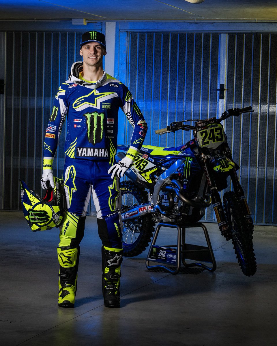 everythingmrace's tweet image. Tim Gajser is running a Valentino Rossi tribute design and graphics for the MXGP in Trentino this weekend 🔥 

#MXGP #MotoGP