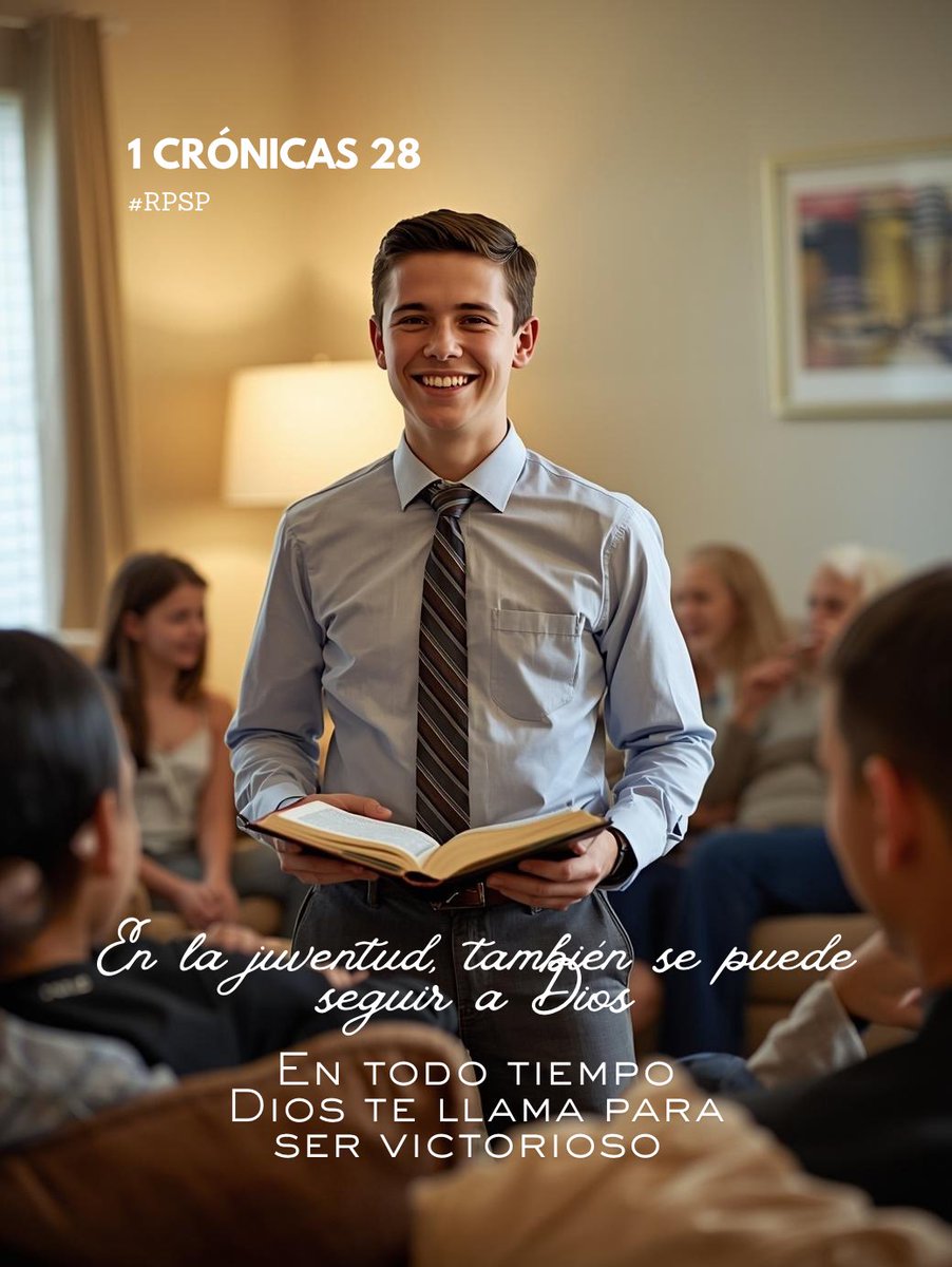 #1Crónicas28
6 Me ha dicho: Salomón tu hijo, él edificará mi casa y mis atrios: porque á éste me he escogido por hijo, y yo le seré á él por padre.

Saber que Dios está interesado en nosotros para realizar una labor importante, siempre será una bendición.
#rpsp
#PrimeroDios
#RID