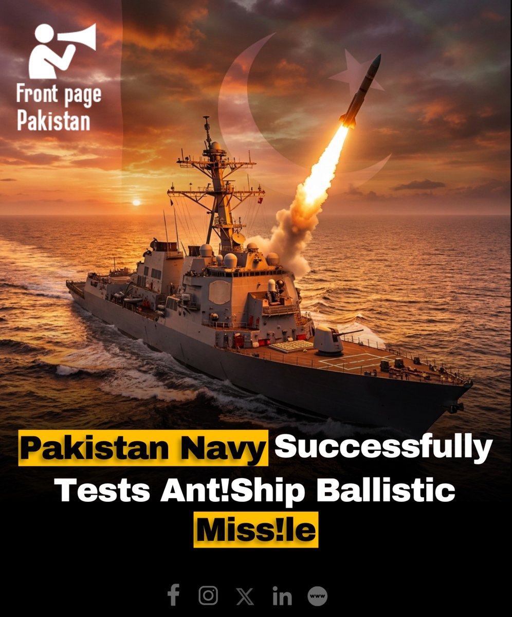 FrontPak9's tweet image. Pakistan Navy, Successfully Tests Ant!-Ship Ball-!stic M!s-s!le.

#PakistanNavy #tests #successfully #newachievement