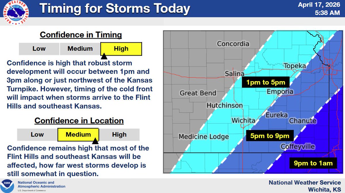 Severe storms are still likely to develop early this afternoon along a ...