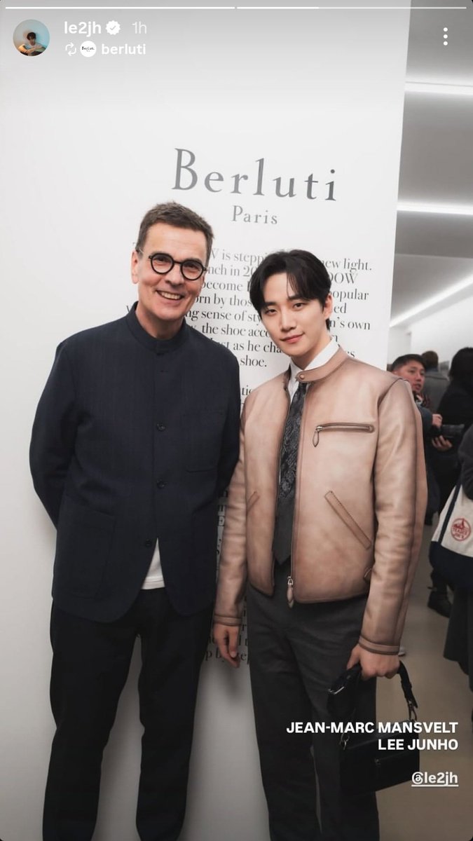 Lee Junho x Berluti ✨ 

le2jh ig story 
1️⃣ instagram.com/stories/le2jh/…
2️⃣
instagram.com/stories/le2jh/…

#LEEJUNHO #이준호 
#BERLUTI #벨루티