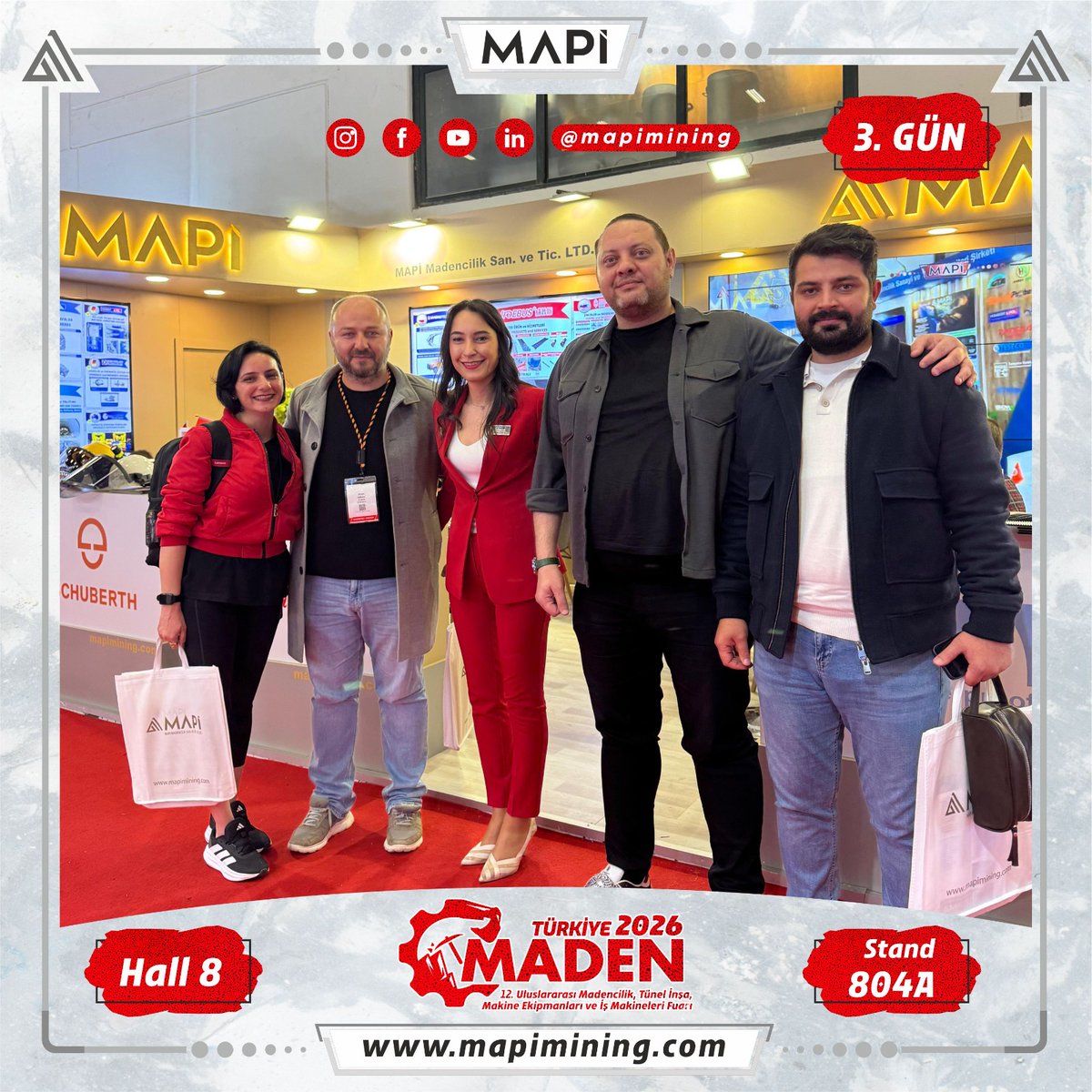 mapimining's tweet image. Fuar boyunca öne çıkan anlardan. 3.Gün
Karar verici seviyede yürütülen görüşmeler ve hedef odaklı teknik paylaşımlar.

From the key engagements during the exhibition. Day 3
Targeted discussions and technical exchanges at decision-maker level.

#mapi #mapimining