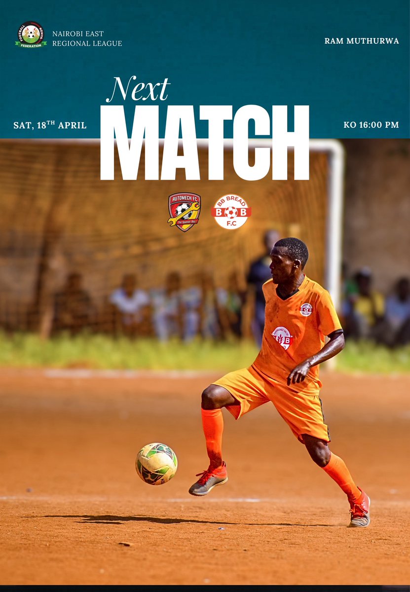 BBBreadFc's tweet image. Ready for battle. ⚔️🔥
Tomorrow we face Automech at Ram Muthurwa Grounds — 4:00 PM.

We’re locked in, focused, and hungry for the result. 💪⚽
See you there. Let’s get it.

#MatchDay #BbBreadFC #GameTime #Footballke