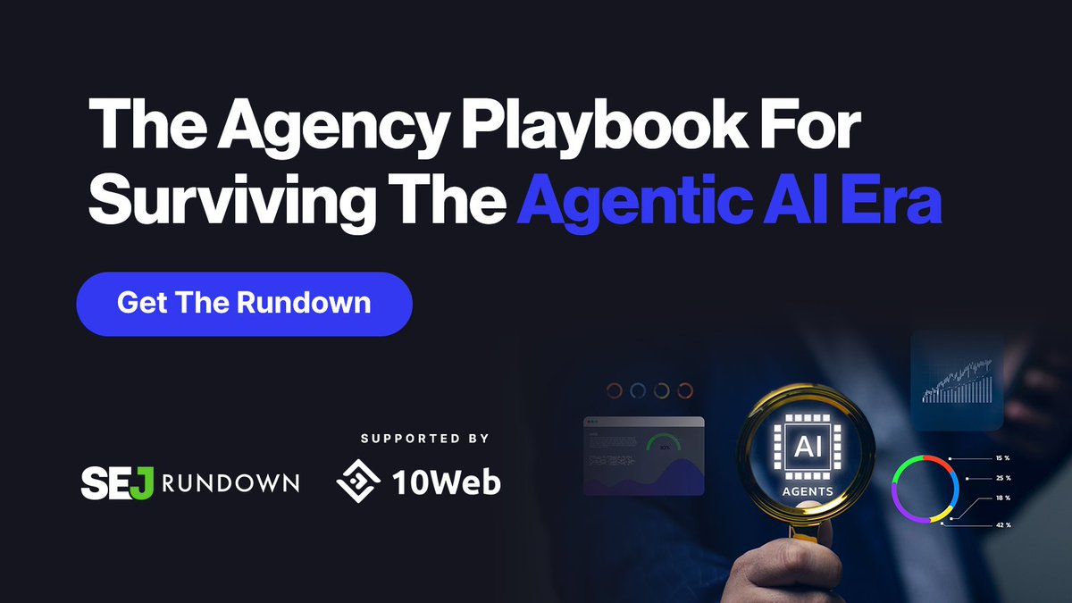 sejournal's tweet image. AI search visibility is a service your clients will be asking for by name within the year.
Our newest Rundown includes a technical roadmap for building this into your existing offer. 
🔗 Link in replies!

#SEO #AISearch #StructuredData #SearchMarketing #GenerativeAI