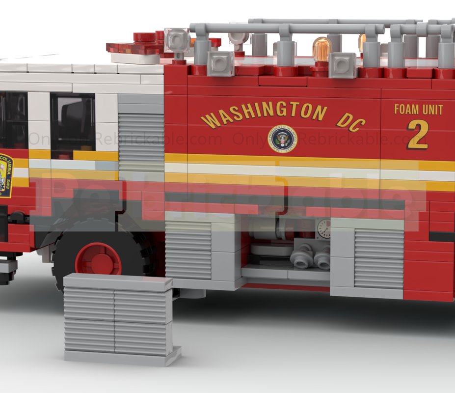 Rebrickable's tweet image. Oshkosh Striker 1500 Foam 2 Airport Firetruck / ARFF D.C FD by Silver Ridge reb.li/m/259170?spot=… #lego #rebrickable #legomoc