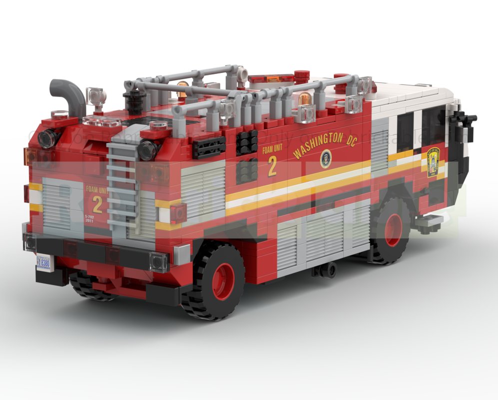 Rebrickable's tweet image. Oshkosh Striker 1500 Foam 2 Airport Firetruck / ARFF D.C FD by Silver Ridge reb.li/m/259170?spot=… #lego #rebrickable #legomoc