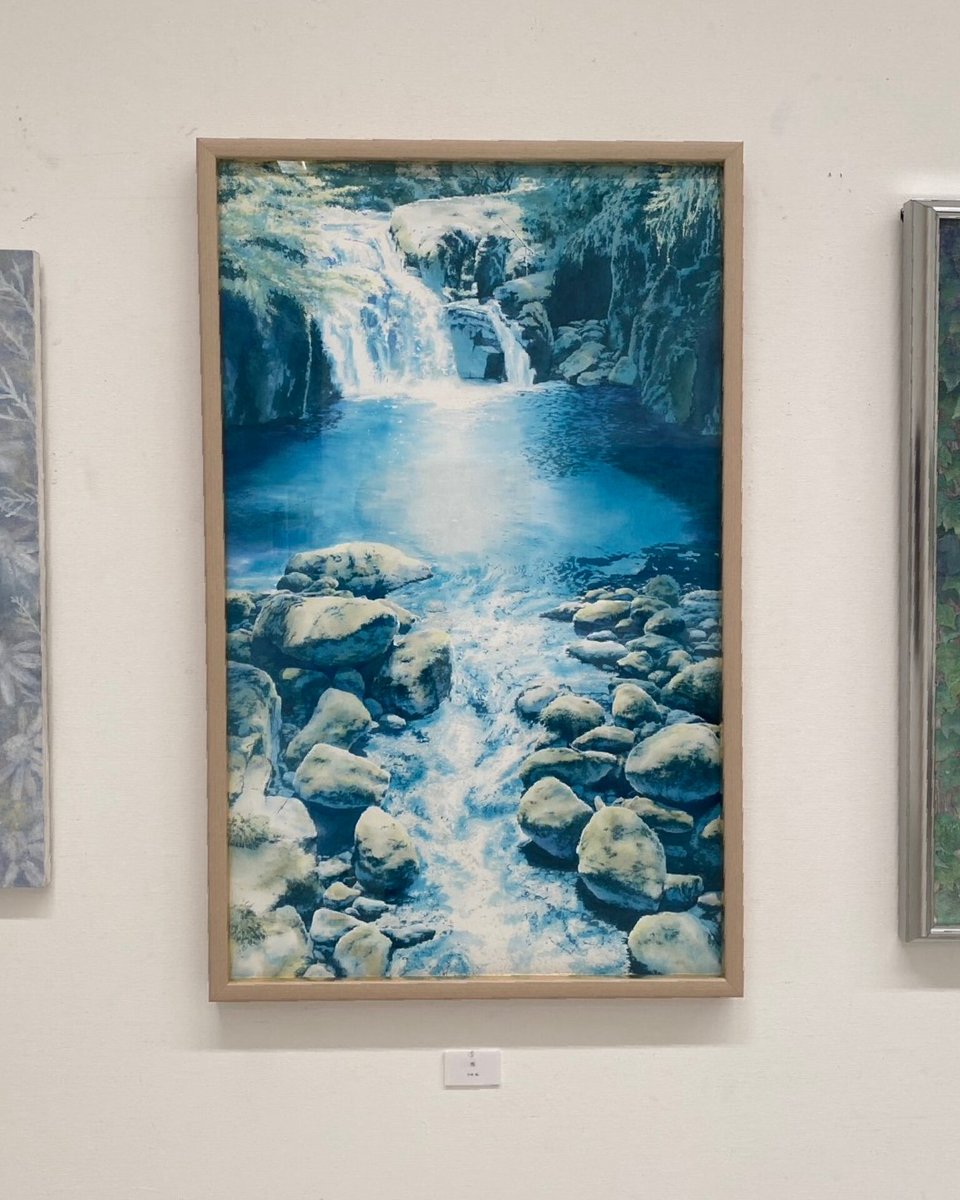 「流」
M60号　透明水彩

アジア美術家連盟に出品している作品です。(福岡市美術館にて)

なかなか苦戦した作品ですが💦
こんなに大きな作品はあまり描く機会がありません。
お近くにお越しの際はお立ち寄りいただけますと幸いです🙇✨

4/19(日)まで展示しています。