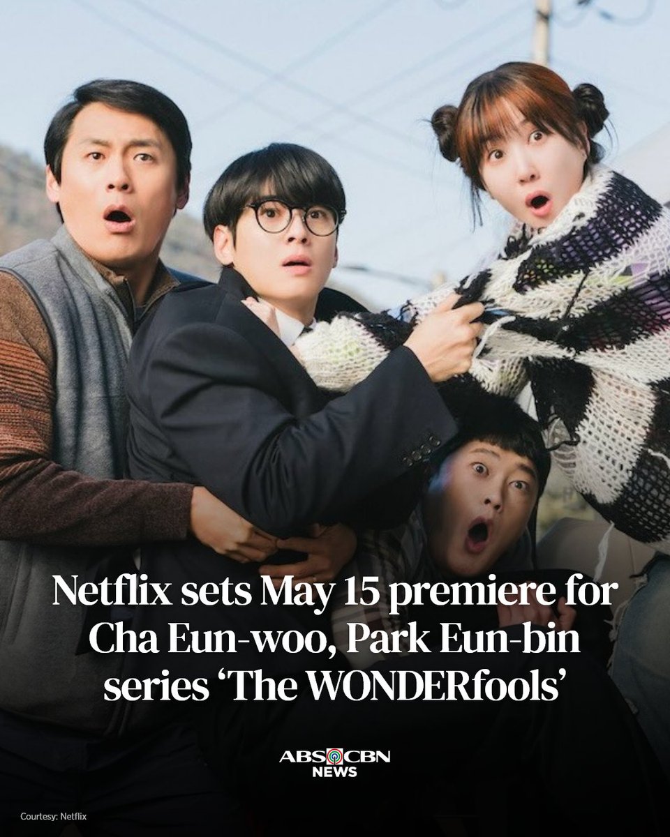 Cha Eun-woo and Park Eun-bin lead a group of 1990s neighborhood misfits in the upcoming Netflix superhero comedy series "The WONDERfools," set to premiere on May 15.

READ: abscbn.news/4mxwYGK