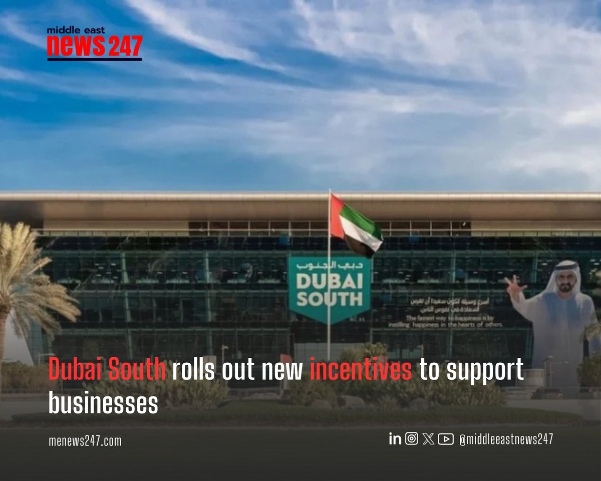 menews247's tweet image. Dubai South rolls out new incentives to support businesses

Read the full story ➡ menews247.com/dubai-south-ro…

#DubaiSouth #UAEBusiness #FreeZones #DubaiEconomy #SMEsupport #BusinessIncentives