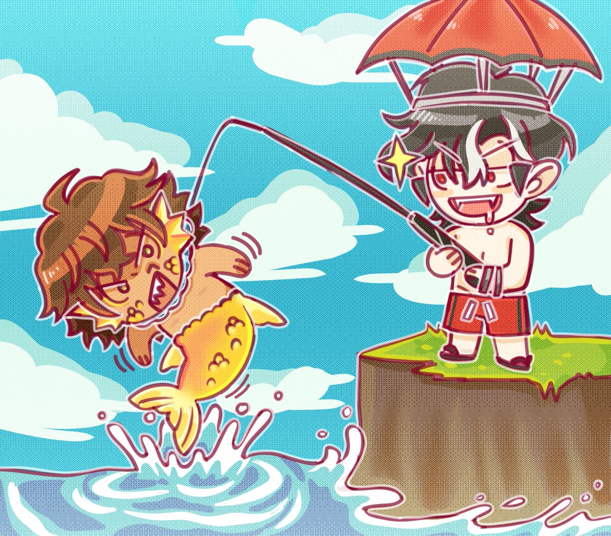 Pikonian's tweet image. 😋🐟🍴🙌💛❤️

#galeGallery #Lunography