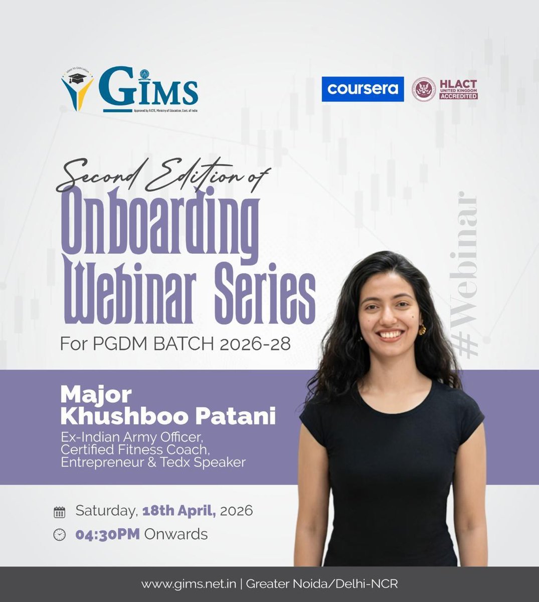 gims_net_in's tweet image. GIMS Onboarding Webinar Series features Khushboo Patani inspiring PGDM 2026 to 28 students with insights on leadership confidence and personal growth
 #GIMS #Onboarding2026 #WebinarSeries #Leadership #Motivation #FutureLeaders