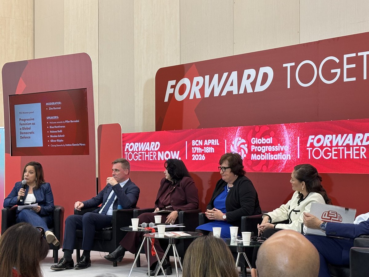 Closing remarks by <a href="/IratxeGarper/">Iratxe García Pérez /❤️</a> at #GPM2026: a strong call to defend democracy through equality, solidarity and progressive feminism. “Feminism is not just about defence but also about building”. 🌹🌎
<a href="/GPMobilisation/">Global Progressive Mobilisation</a> 
<a href="/PES_Women/">PES Women</a>