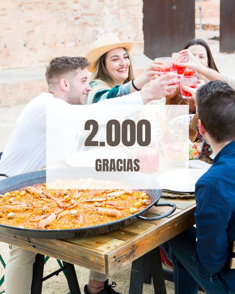 flamesvlc's tweet image. 🎉Ya somos 2.000 apasionados de los #paelleros: #cocineros, #chefs y amantes del fuego unidos por la tradición y la buena cocina.

Seguimos trabajando para que cada paella salga perfecta, desde la primera llama. 🔥

Muchas gracias a todos por formar parte de esta familia.😊