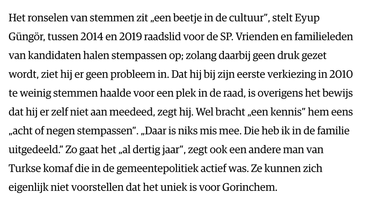 Onder de Turkse gemeenschap worden massaal stemmen geronseld in Gorinchem.

De verklaring: "ies koeltoer"