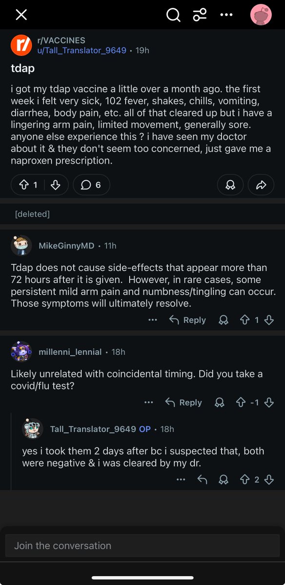 The responses to this post are laughable and terrifying. 

For a doctor to say any vaccine cannot cause a side effect X hours after it's given is entirely untrue.