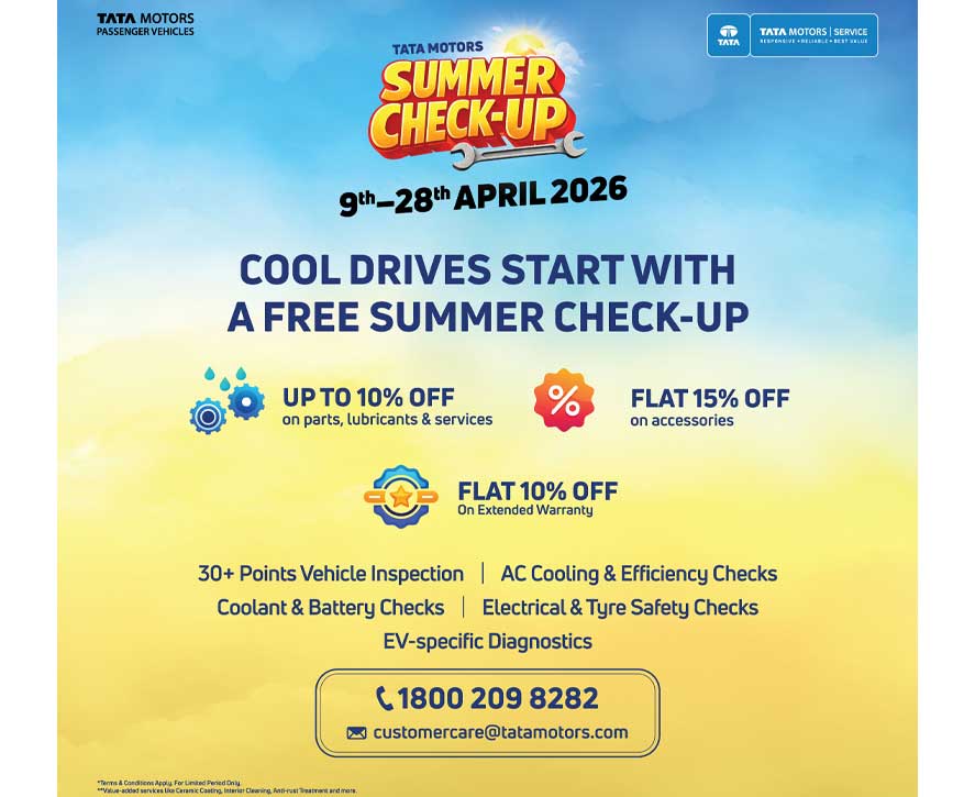 AutoGuideIndia's tweet image. autoguideindia.com/events/tata-mo…
Tata Motors launches nationwide Summer Check-Up Camp 
✔ Free 30-point inspection
✔ Discounts on warranty &amp;amp; accessories
✔ Valid till April 28, 2026
#TataMotors #CarService #AutoIndustry #IndiaAuto