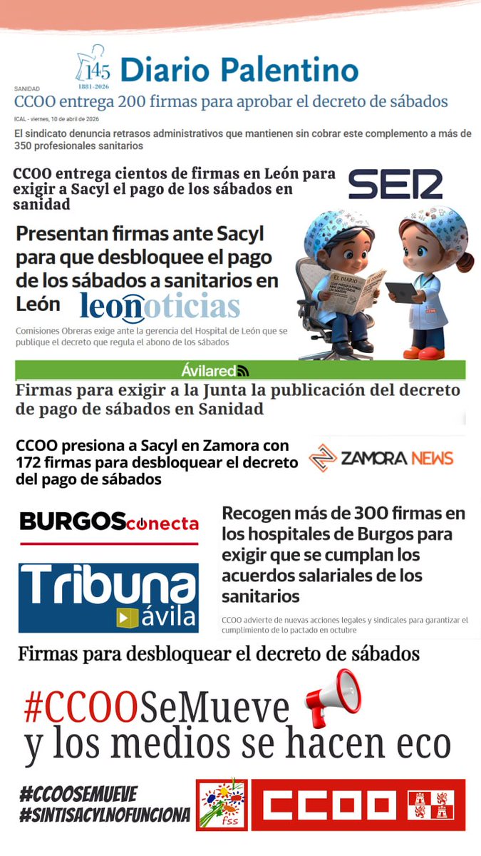 CCOO SANIDAD CASTILLA Y LEON - FSSCCOOCYL tweet media