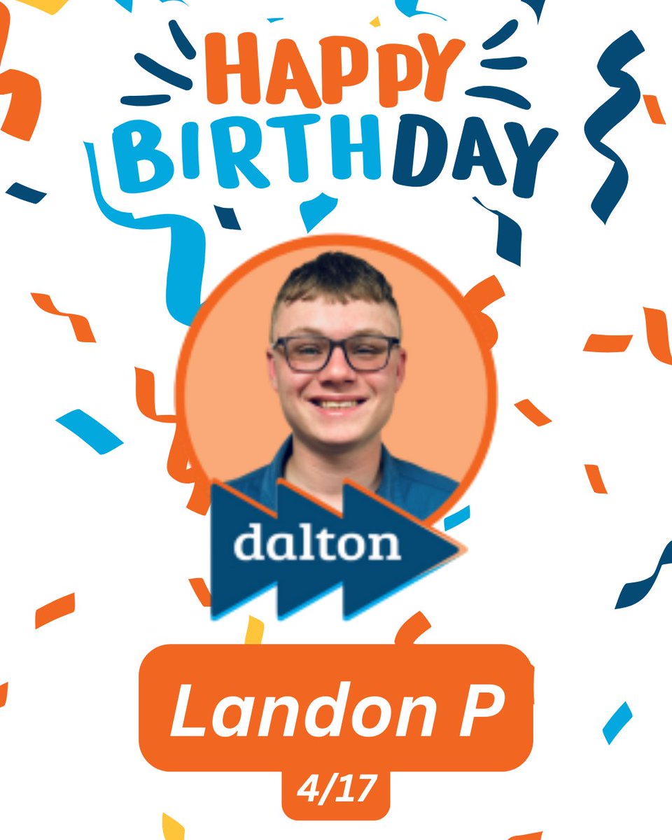 DaltonPHCinc's tweet image. 🎉 Happy Birthday, Landon! 🎂 We appreciate all the hard work and dedication you bring to the team every day. Wishing you a fantastic birthday and a great year ahead!

#HappyBirthday #Dalton