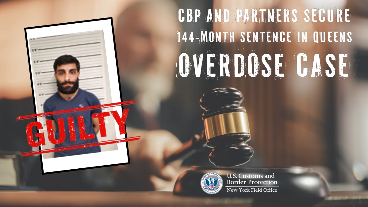 DFONewYork's tweet image. . @CBP, HSI, NYPD &amp;amp; FBI began a fentanyl investigation in Queens, NY in 2022. Their teamwork later linked the case to fatal overdoses, resulting in a 144-month sentence for suspect Khaim Mavlyanov. CBP is committed to keeping our streets safe. #OFOProud #PublicSafety