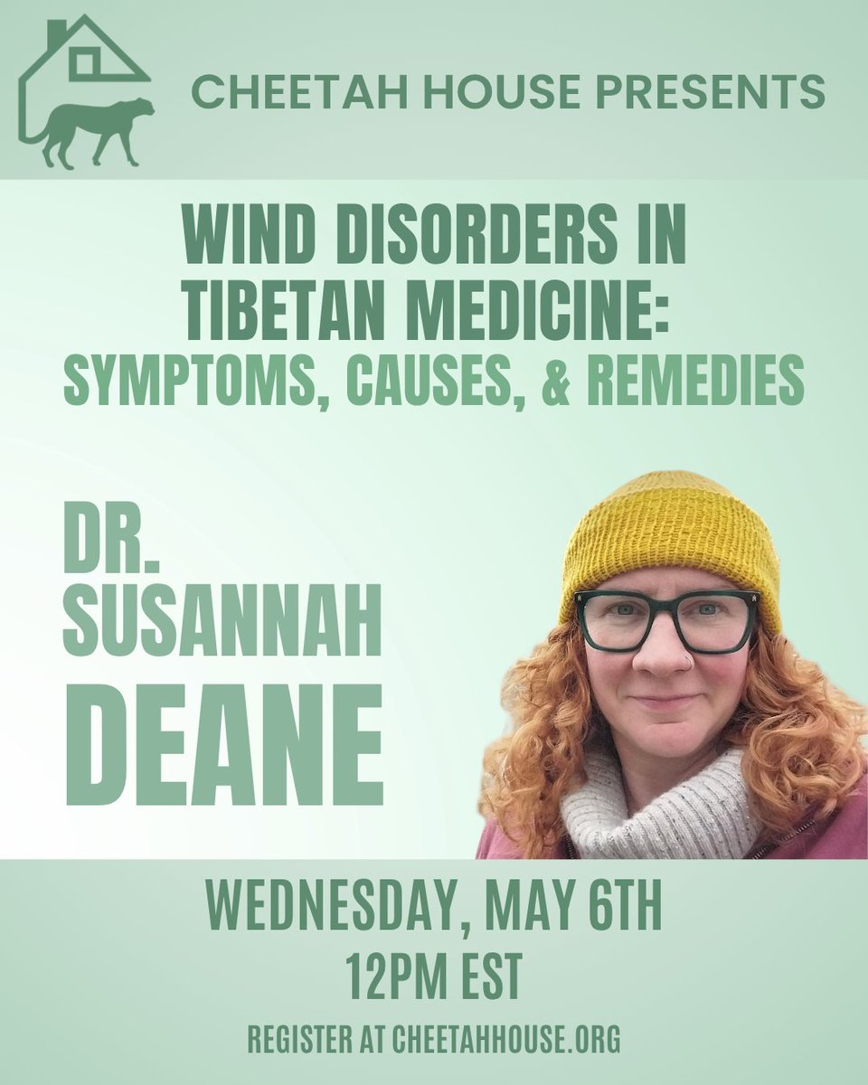 CheetahHouseOrg's tweet photo. Have you heard of "wind" in the context of mental health? 🌬️ In Tibetan traditions, wind is the bridge between mind and consciousness. Join Dr. Deane to explore the Tibetan maps of the mind-body. Save 60% with code EBWIND by 4/17! https://t.co/9qeByvqZhH