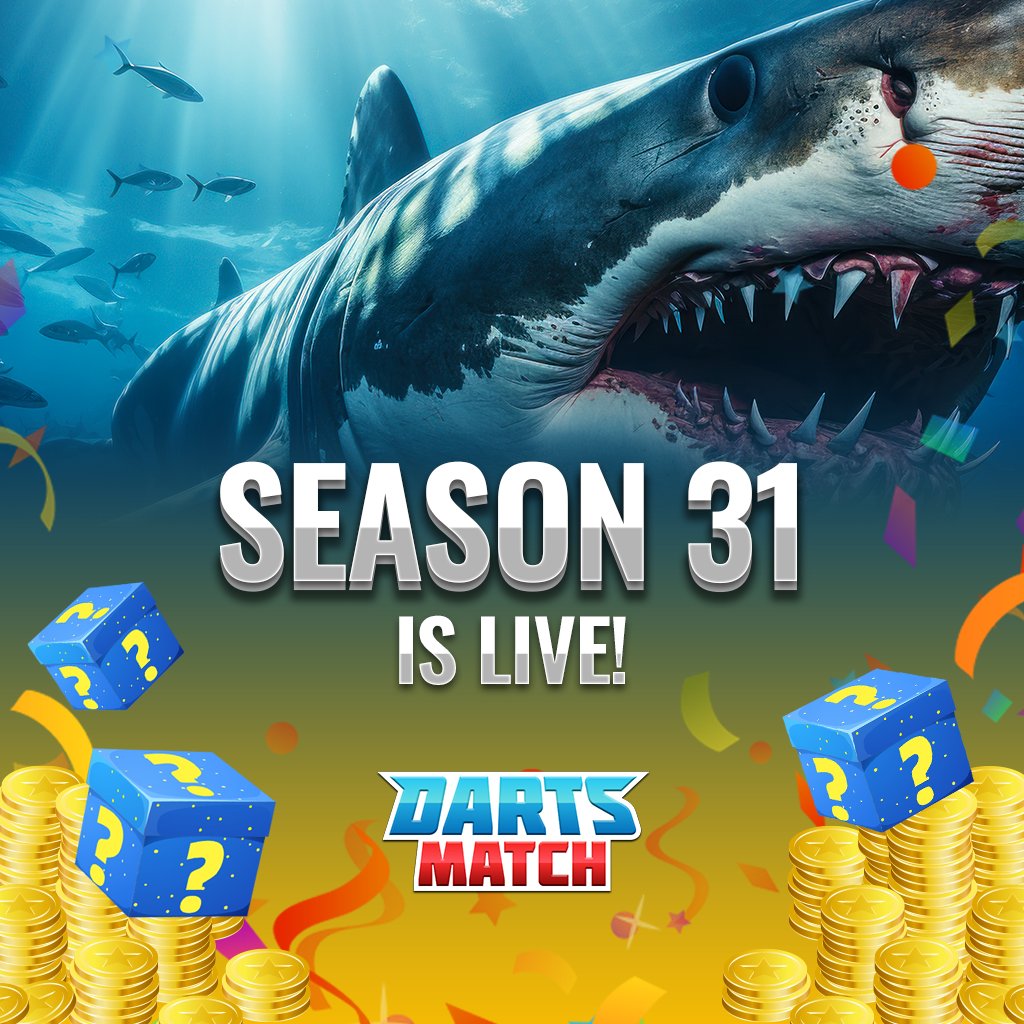 DartsMatchApp's tweet photo. How’s your hunt going? 🦈
We’re well into Shark Season — show us your best unlocks so far!
Who’s risen to the top of the food chain? https://t.co/djB7exxai2