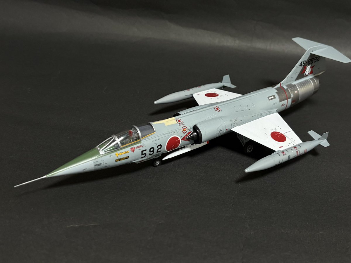ファインモールド1／72・F-104J完成しました。207飛行隊に転属するため