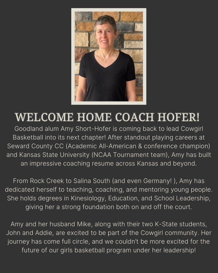 We are pleased to introduce the new head coach of Cowgirl Basketball!