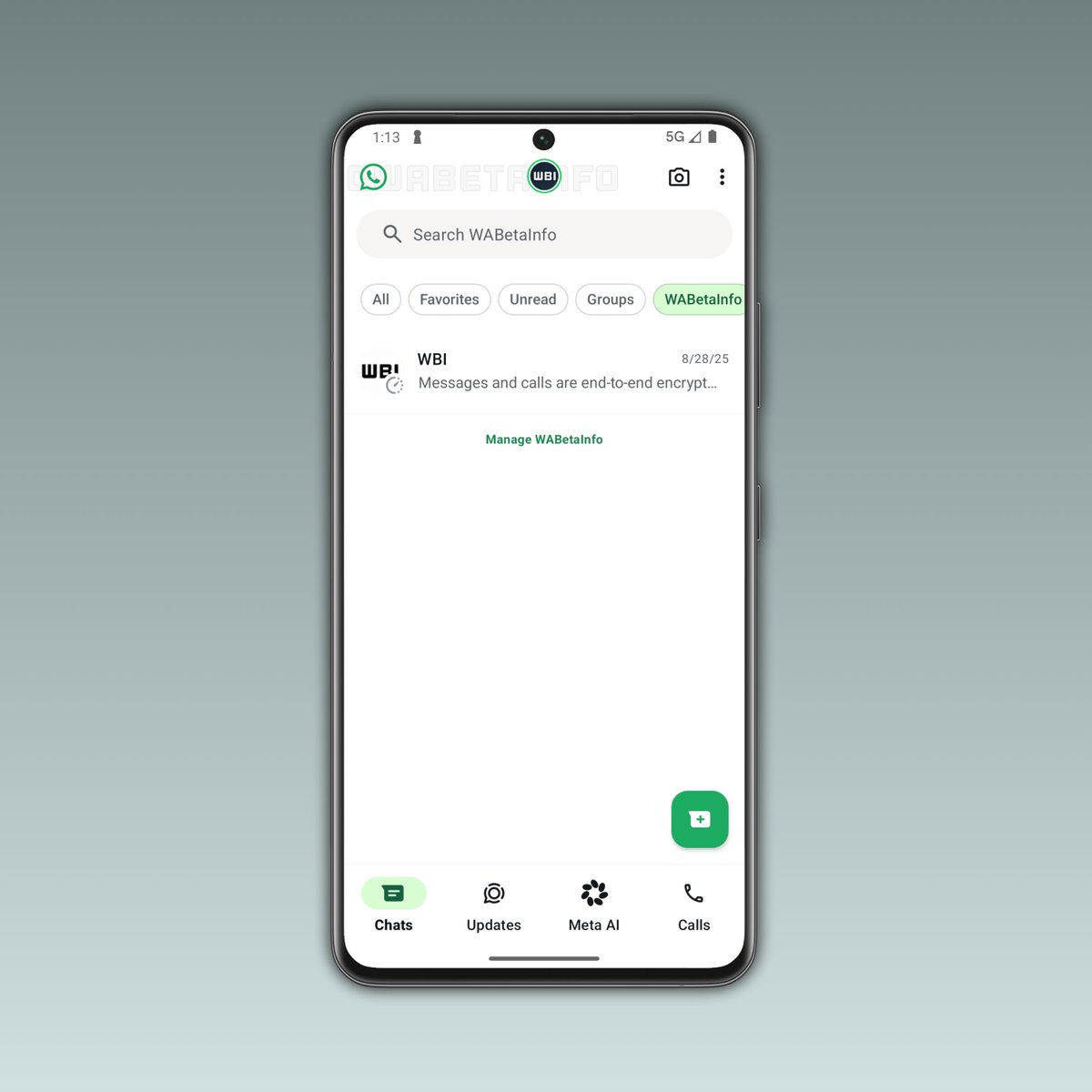 WABetaInfo's tweet photo. WhatsApp is testing a redesigned top app bar with a logo!

WhatsApp is experimenting with a feature that could replace the Android app bar title with the official logo in the future.

https://t.co/sNa6UhobAp https://t.co/4d3AjC4Va5