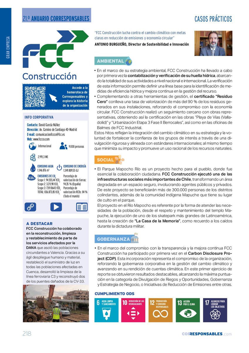 Corresponsables's tweet image. 🏗️ #FCC Construcción impulsa acción climática y economía circular.

💧 Verifica su huella hídrica.
♻️ Con Residuo Cero valoriza +90% de residuos.

f.mtr.cool/wlpqeptfcx

#Sostenibilidad #ESG #21AnuarioCorresponsables