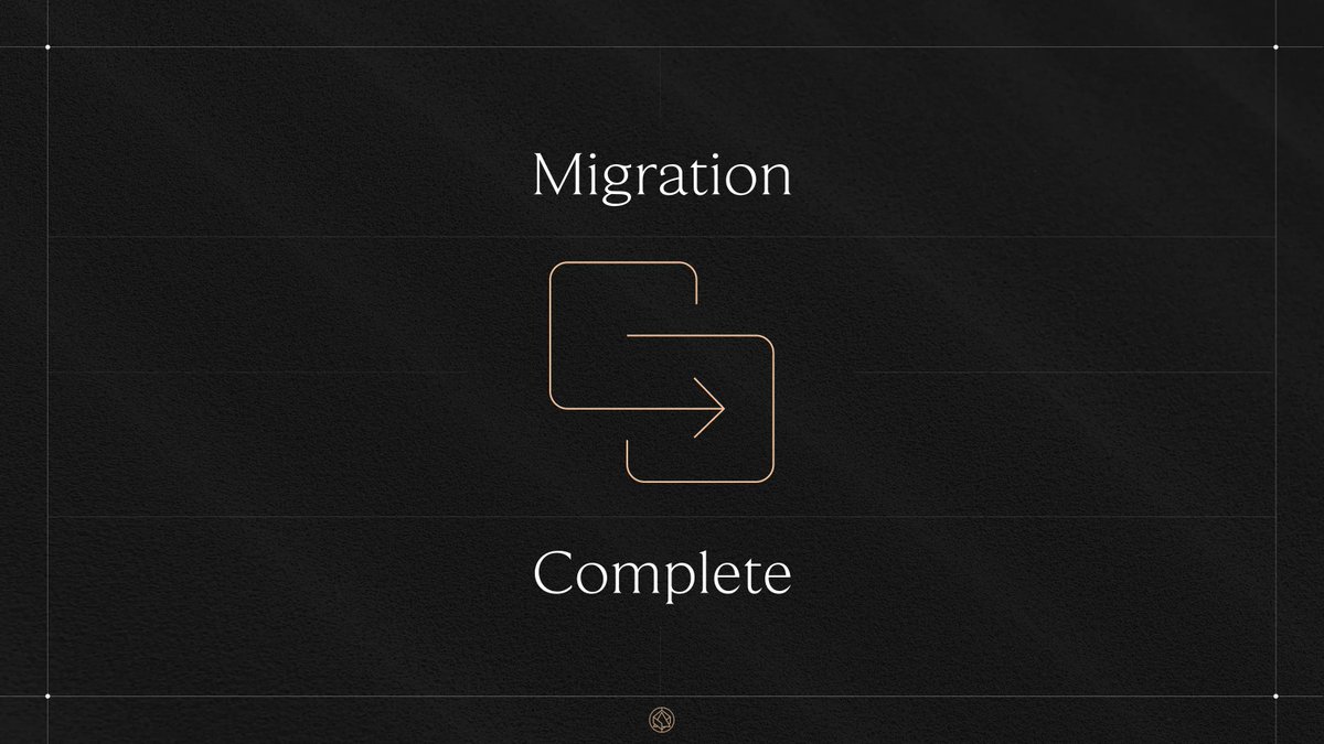 The great v2 to v3 migration is now complete.

✦ 3 chains
✦ 7 Signers
✦ Nearly 20k transactions
✦ 6413 positions migrated
✦ $4.87M in stables migrated
✦ 12,107 ETH migrated

BRB. Pressing the final buttons.
Come join us in the Friday Fireside later🔥