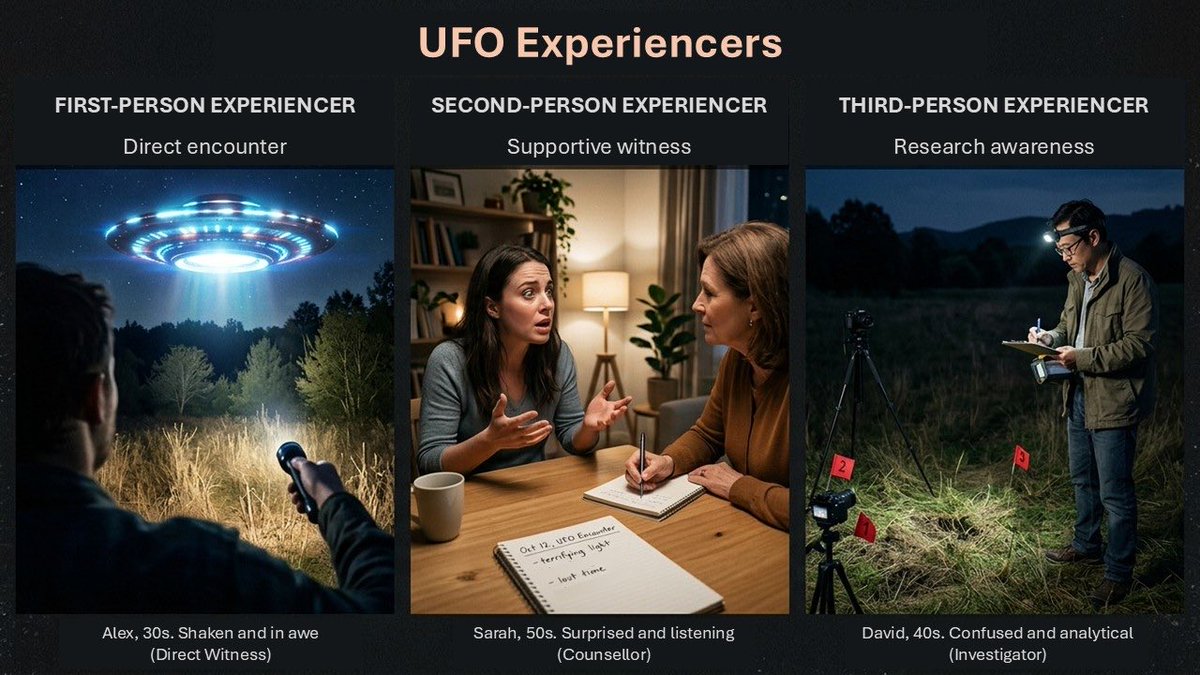 regor2012's tweet photo. Are you a first, second or third person UAP/NHI experiencer? The Rise of the Third-Person Experiencer https://t.co/iCU7eQBsnX https://t.co/whjsIVOliy