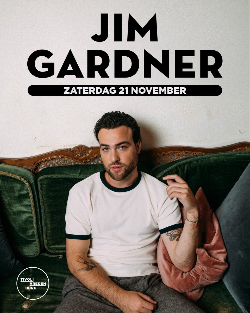 AgentsAfterAll's tweet photo. Welkom Jim Gardner! Op 21 november staat hij met zijn eerste headline show in TivoliVredenburg. Kijk voor meer informatie op https://t.co/JYtI4GGGCz✨ https://t.co/AP9FAVjmg8