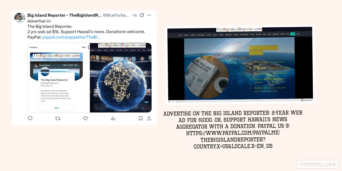 BlueTurbanStone's tweet image. #Hawaii #IslandNews #DailyNews #NewsUpdate #Journalism
#AI-powered news aggregator
The Big #Island #Reporter
thebigislandreporter.com
PODCAST
youtu.be/GJdlM2QEQDk?si…
