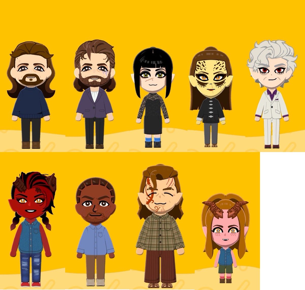 捏了BG3的角色們🫶💖💖💕