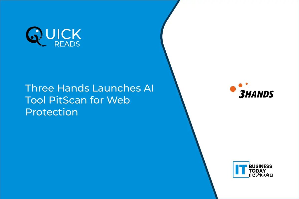 itbusinesstoday's tweet image. #ThreeHands Launches AI Tool PitScan for Web Protection

𝙍𝙚𝙖𝙙 𝙈𝙤𝙧𝙚: itbusinesstoday.com/tech/cybersecu…

#AItechnology #cybersecurity #PitScan #SaaS #ThreeHands