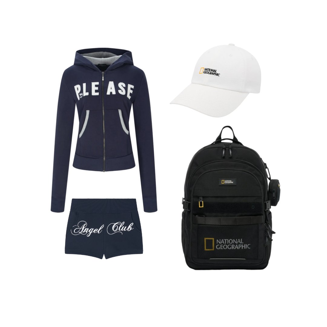 ★ 260416 IVE イソ 私服

🏷️ PLEASENOFOLLOW
- Dorothy Logo Patch Hoodie (Navy)

🏷️ ILLIO
- Navy Angel sweat shorts

🏷️ NATIONALGEOGRAPHIC
- N265AHA510 Small Logo Cap IVORY

🏷️ NATIONALGEOGRAPHIC
- N261ABG530 LACO Backpack BLACK

🔗 mogotsu.com/ja/curation/iv…

#IVE #LEESEO #イソ