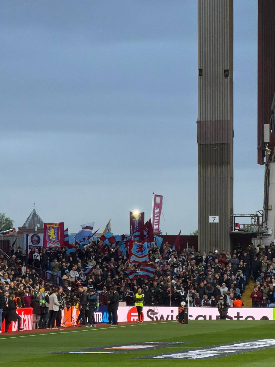 VP1897's tweet image. If you want to join us in R7 for any of the remaining home matches this season and help make an atmosphere for the entire match please DM us ASAP. We have availability for Forest, Spurs and Liverpool at the time of writing #avfc #utv #1897Group