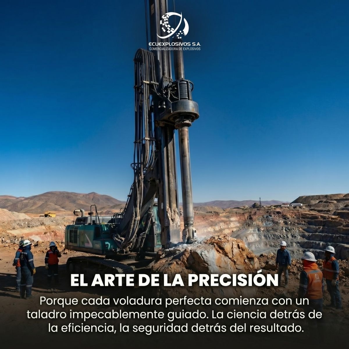 ecuexplosivos's tweet image. No es solo una perforación, es la base de una voladura perfecta. En Ecuexplosivos unimos ciencia y seguridad para garantizar resultados impecables en cada proyecto.

Donde otros ven roca, nosotros vemos eficiencia. 📈

#Ecuexplosivos #Minería #Precisión