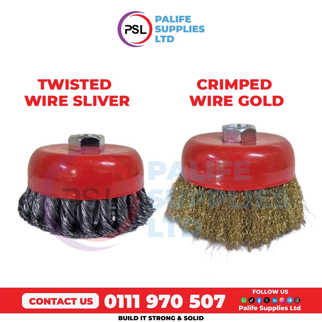 PalifeSupplies's tweet image. Precision meets power.  Choose between our Twisted Wire for aggressive cleaning or Crimped Wire for light-duty surface prep. We’re here to ensure you have the right gear for a solid finish every time.
​#PalifeSupplies
​#PowerTools
​#ConstructionLife
​#Engineering
​#Fabrication