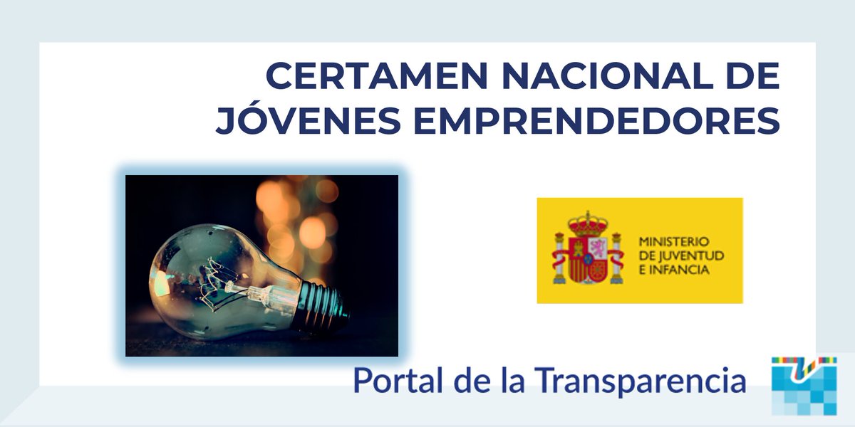 transparencia_e's tweet image. En el Día Mundial de la #Creatividad y la #Innovación te recordamos que si eres menor de 35 años y has realizado un proyecto innovador
📢 Aún estás a tiempo de presentarte al #CertamenNacional de #JóvenesEmprendedores 2026 @JuventudInfGob
👉 boe.es/buscar/doc.php…