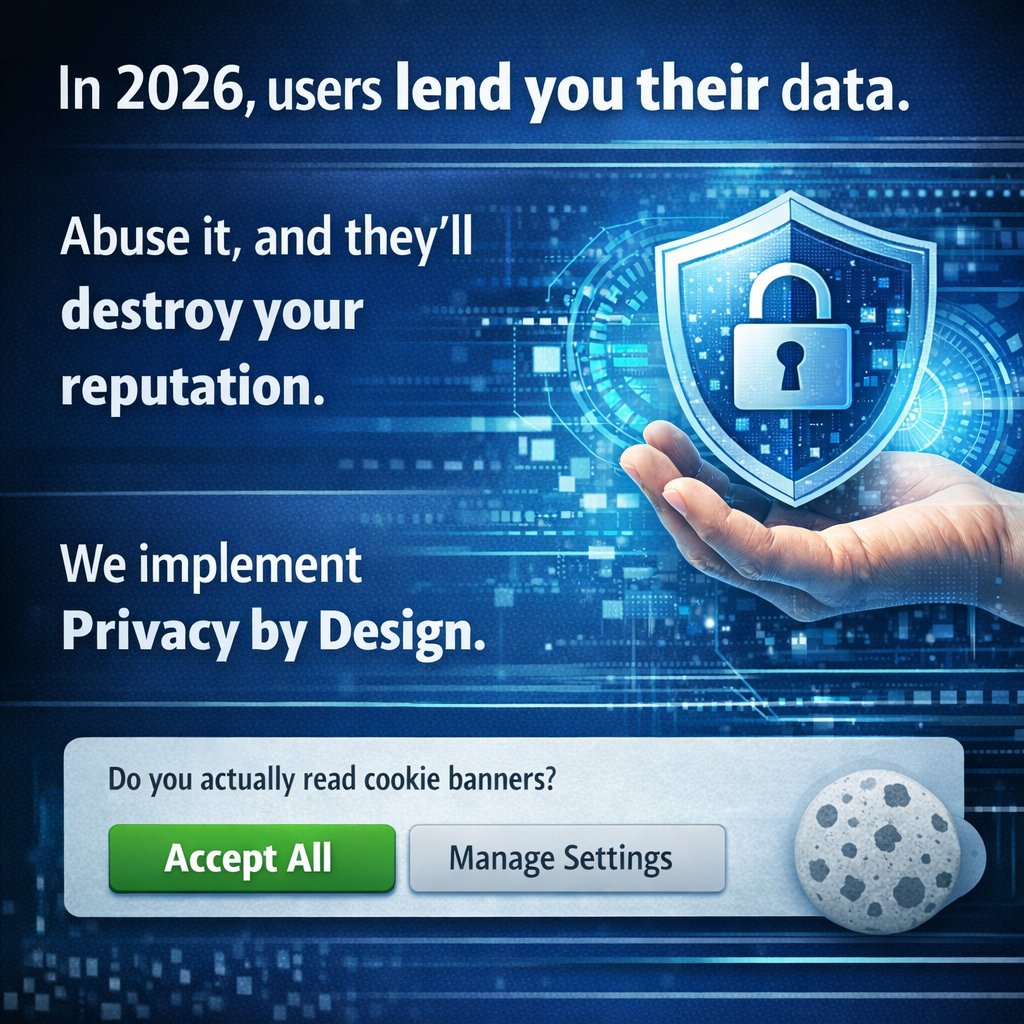 plegotech's tweet image. Privacy isn't a compliance box. It's a feature.

In 2026, users don't just "give" you their data. They lend it to you.
 
If you abuse it with spam or leak it through negligence, they won't just unsubscribe, they'll destroy your reputation.
 
#DataPrivacy #GDPR #CyberSecurity