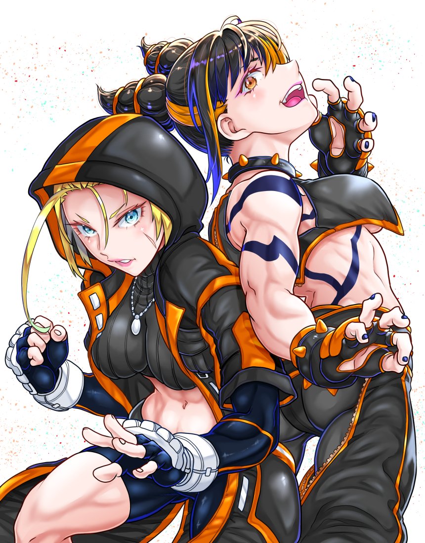 ジュリさんのoutfit1.カラー８と、
キャミィさんのoutfit3.EXカラーが良い組み合わせだと思ってます！

#ストリートファイター６
#ハン・ジュリ
#キャミィ
#格ゲーキャラ描こうぜ