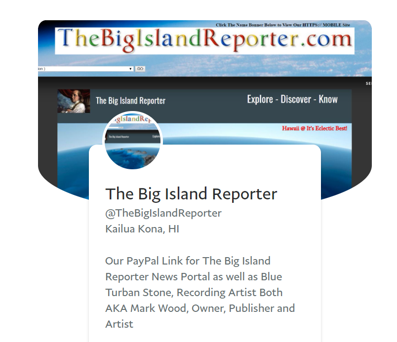 BlueTurbanStone's tweet image. #BigIsland #Kona #Hilo #LocalJournalism #News
#DigitalNews
#AI-powered news aggregator
The Big Island Reporter
thebigislandreporter.com
PODCAST
youtu.be/GJdlM2QEQDk?si…