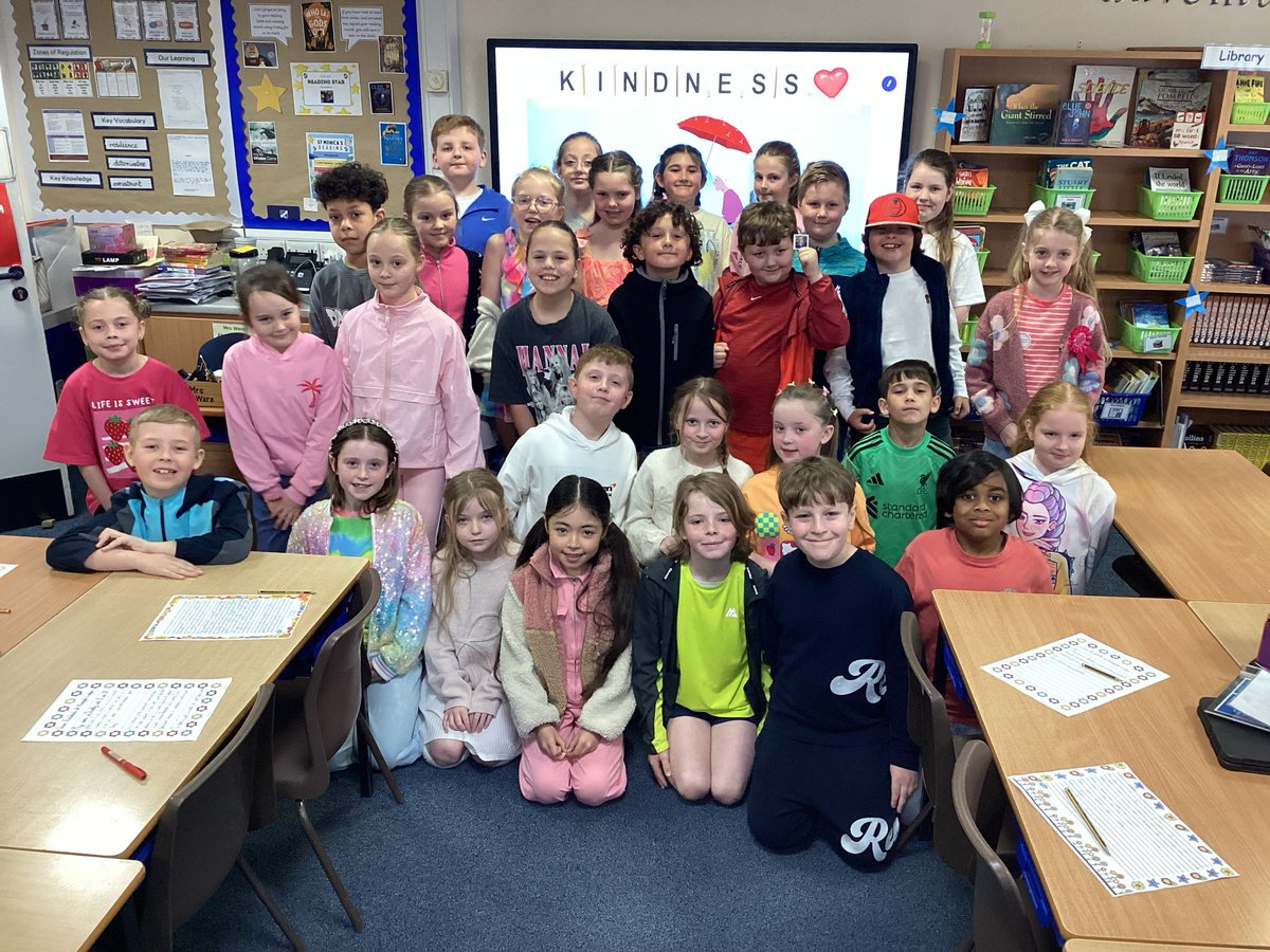 stmonicasbootle's tweet photo. 4W pupils showed true kindness today during our ‘Thinking of Others’ day. They wrote heartfelt letters to residents in local care homes, spreading joy, connection, and smiles. A small act can make a big difference 💛 #KindnessMatters #ThinkingOfOthers #Year4 https://t.co/cixsfpXIQB