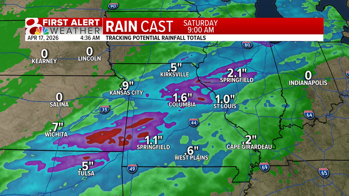 BethFinelloWx's tweet image. FLOOD WATCH has been issued for parts of mid-MO until 4AM Saturday morning due to the threat of flash flooding with the incoming storms this afternoon. 1"-2" will be possible by the end of the night. Never drive through a flooded roadway. #midmowx #midmo #mowx  @KOMUnews