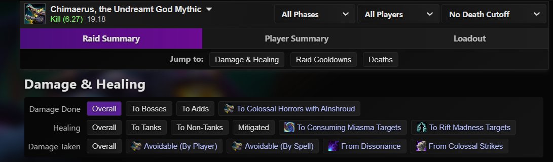 Warcraft Logs tweet media