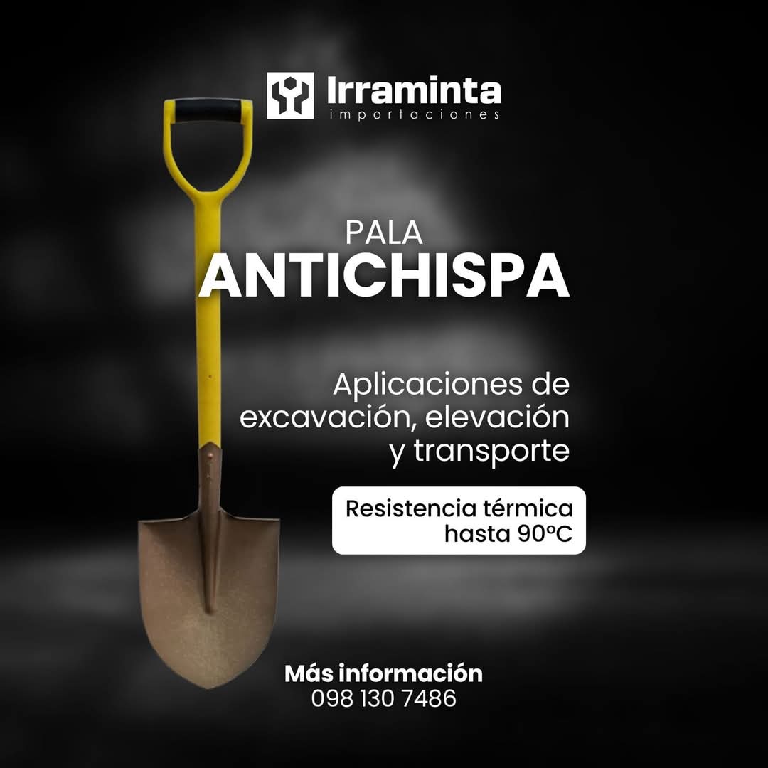 La Pala Antichispa es la herramienta esencial para entornos críticos. Diseñada para aplicaciones de excavación y transporte con una resistencia térmica de hasta 90°C, garantiza un trabajo eficiente y libre de riesgos.

Llámanos hoy: 098 130 7486

#Irraminta #SeguridadIndustrial